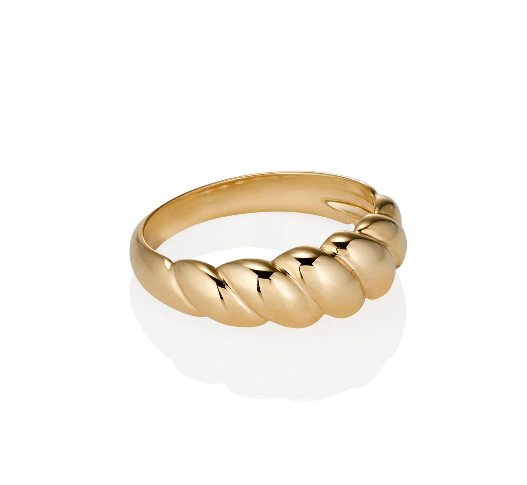 Croissant Ring Aus 9 Karat Gold von SJCoJewellers