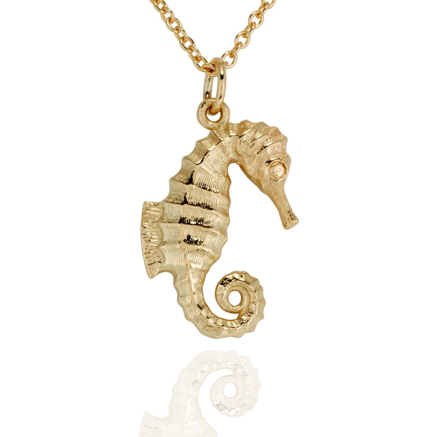 Seepferd Charm Anhänger Aus 9 Karat Gold von SJCoJewellers