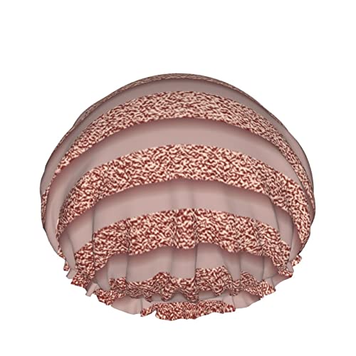 Rose Gold Abstrakt Glänzend Hintergrund Duschhaube Für Frauen Schichten Baden Dusche Wiederverwendbare Gummiband Stretch Hem Haar Hut von SJOAOAA