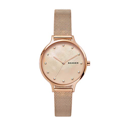 Skagen Damen Analog Quarz Uhr mit Edelstahl Armband SKW2773 von Skagen