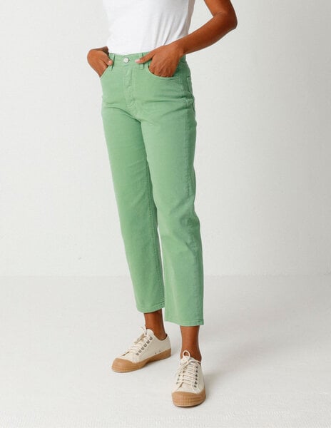 SKFK Straight Leg Jeans Ania - Green Grass von SKFK