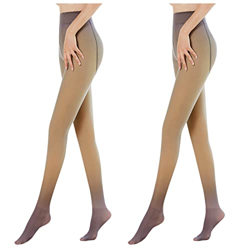 Strumpfhosen Damen Winter Grosse Grössen - Strumpfhose Strumpf Invisible Leggings Hautfarben Wunderstrumpf Cozyline Thermostrumpfhose Damen Strumpfhosen Fluffy Tights Feinstrumpfhose Rhermoleggings von SKFLABOOF