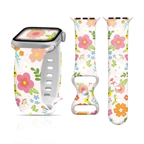 SLEILIN Uhrenarmbänder kompatibel mit Apple-Watch-Armbändern für Kinder, weiches Silikon, kompatibel mit Apple Watch-Armband für Kinder, niedliche Kinder-Uhrenarmbänder, kompatibel mit Apple von SLEILIN