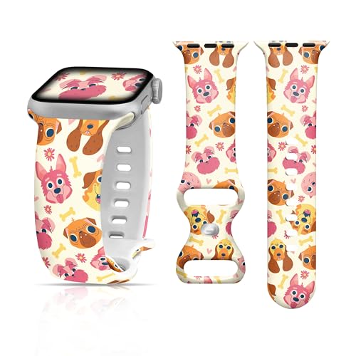 SLEILIN Uhrenarmbänder kompatibel mit Apple-Watch-Armbändern für Kinder, weiches Silikon, kompatibel mit Apple Watch-Armband für Kinder, niedliche Kinder-Uhrenarmbänder, kompatibel mit Apple von SLEILIN