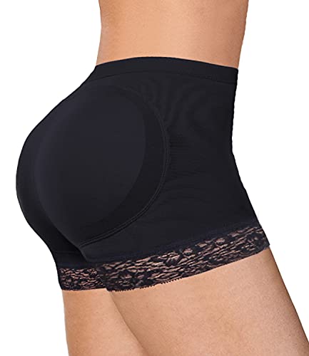 SLIMBELLE Po HüFten Push Up Unterhose Damen Miederhose Miederpant Bauch Weg Miederslip Shapewear Hose Butt Lifter Formende UnterwäSche Schwarz M von SLIMBELLE