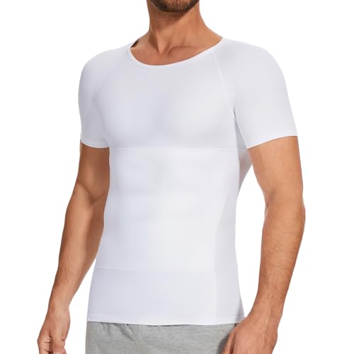 SLIMBELLE Shapewear Herren Kompressions Shirt Elastische Figurformende Bauchweg Unterwäsche Kompressionsshirt Tight Taillenformer Body Shaper Herren Bauch Top Männer von SLIMBELLE