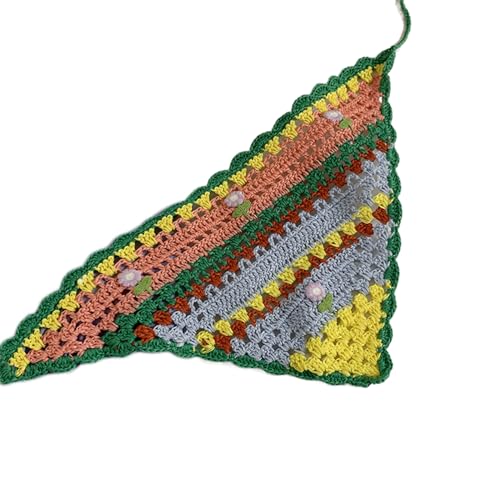 SLXLYH Kopftuch mit gehäkelter Blume, Stirnbänder, Haarschal, Bandannas, Kopfbedeckung, Frühlingshaarband, französisches Fotokopftuch, Pfauenblau, Orange SLXLYH Kopftuch mit gehäkelter Blume, Stirnbänder, Haarschal, Bandannas, Kopfbedeckung, Frühlingshaarband, französisches Fotokopftuch, Pfauenblau, Orange von SLXLYH