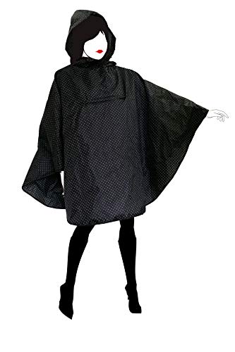 SMATI Poncho/Regencape mit Kapuze, für Damen, hochwertiges Gewebe für Aktivitäten im Freien, Fahrradfahren, Motorradfahren, Spaziergänge von SMATI