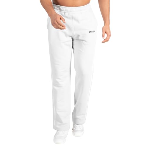 SMILODOX Herren Jogginghose Tariq - Lange Hose im Regular Fit mit normalem Bund und Tunnelzug, Größe:M, Color:Grey von SMILODOX