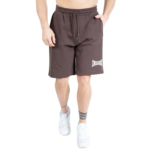 SMILODOX Herren Shorts Classic Pro - Oversize Fit Kurze Hose mit Kordelzug und Eingriffstaschen, Größe:3XL, Color:Braun von SMILODOX