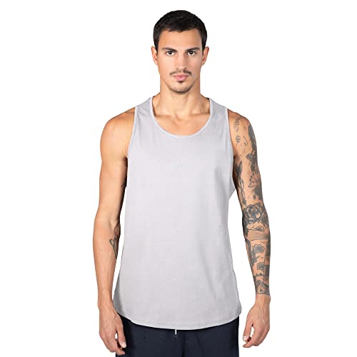 SMILODOX Herren Tanktop Pedro - Ärmelloses Sport Tanktop - Muskelshirt mit extra Breiten Trägern, verstärktem Saum, Logo-Print und Canvas-Label an Seitennaht. 100% Baumwolle, perfekte Passform von SMILODOX