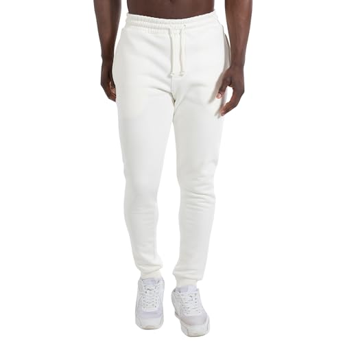 SMILODOX Joggingshose Herren Aldin - Baumwolle Sporthose, Trainingshose mit Reißverschlusstaschen, Freizeithose Laufhose Ideal für Sport Gym Fitness und Freizeit, Größe:XXL, Color:Creme SMILODOX Joggingshose Herren Aldin - Baumwolle Sporthose, Trainingshose mit Reißverschlusstaschen, Freizeithose Laufhose Ideal für Sport Gym Fitness und Freizeit, Größe:XXL, Color:Creme von SMILODOX