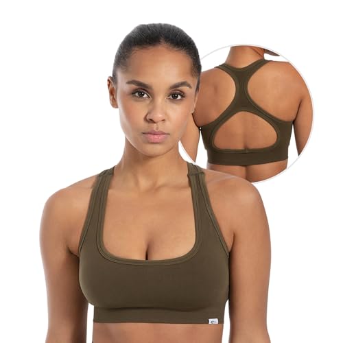 SMILODOX Sport BH Damen Louisa, Blickdicht Rutschfestes Sport Bra, Seamless Gerippter Stoff Crop Top, Shaped Fit ärmelloses Oberteil, Atmungsaktives Yoga Tank Top für Fitness, Gym & Alltag SMILODOX Sport BH Damen Louisa, Blickdicht Rutschfestes Sport Bra, Seamless Gerippter Stoff Crop Top, Shaped Fit ärmelloses Oberteil, Atmungsaktives Yoga Tank Top für Fitness, Gym & Alltag von SMILODOX