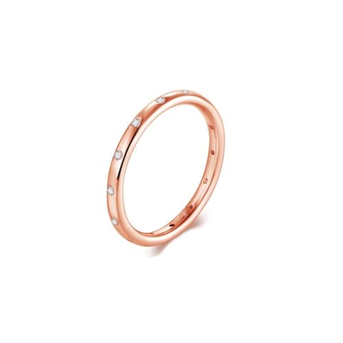 SNHHNSW Verlobungsring Moissanit, Eherieband Womens/Rose Round Form Eingelegte Steine Komfort Pass SNHHNSW Verlobungsring Moissanit, Eherieband Womens/Rose Round Form Eingelegte Steine Komfort Pass von SNHHNSW