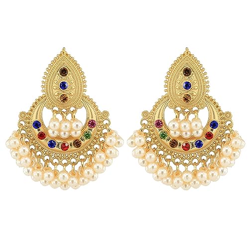 Traditionelle indische Kronleuchter Dangle Ohrringe für Frauen Mädchen Jhumka Jhumki Ohr Statement Studs Ohrring Mexiko Quasten Perlen baumeln Traditionelle indische Kronleuchter Dangle Ohrringe für Frauen Mädchen Jhumka Jhumki Ohr Statement Studs Ohrring Mexiko Quasten Perlen baumeln von SNHHNSW