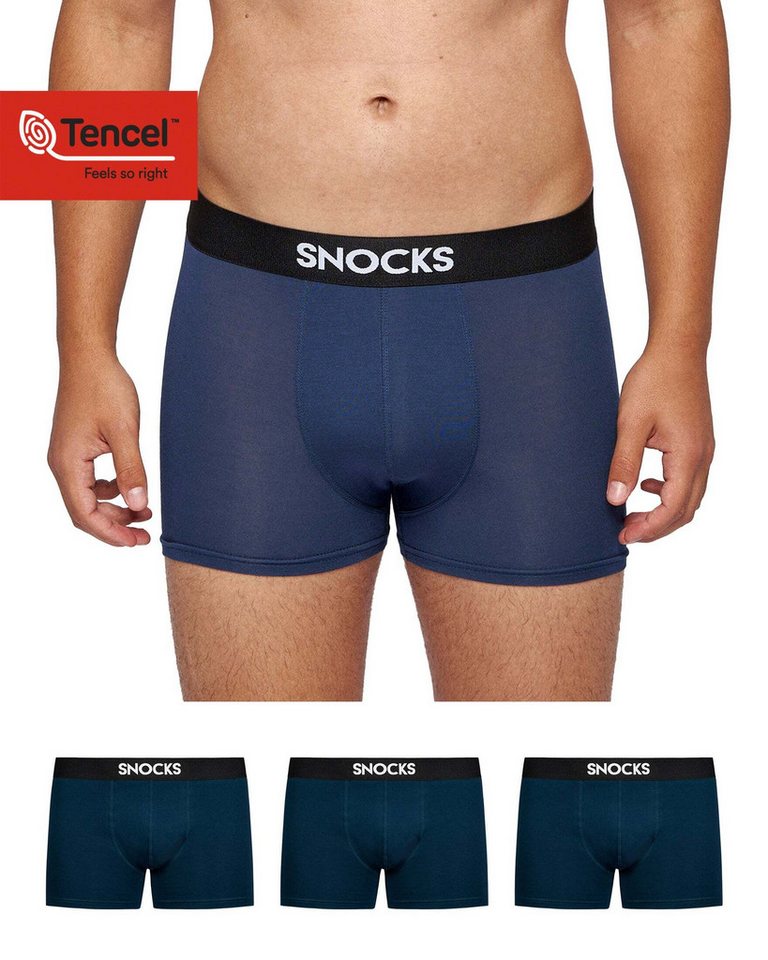 SNOCKS Boxershorts Enge Pants Herren Unterhose (3-St) aus 95% Lenzing Modal, besonders weich und angenehm auf der Haut von SNOCKS