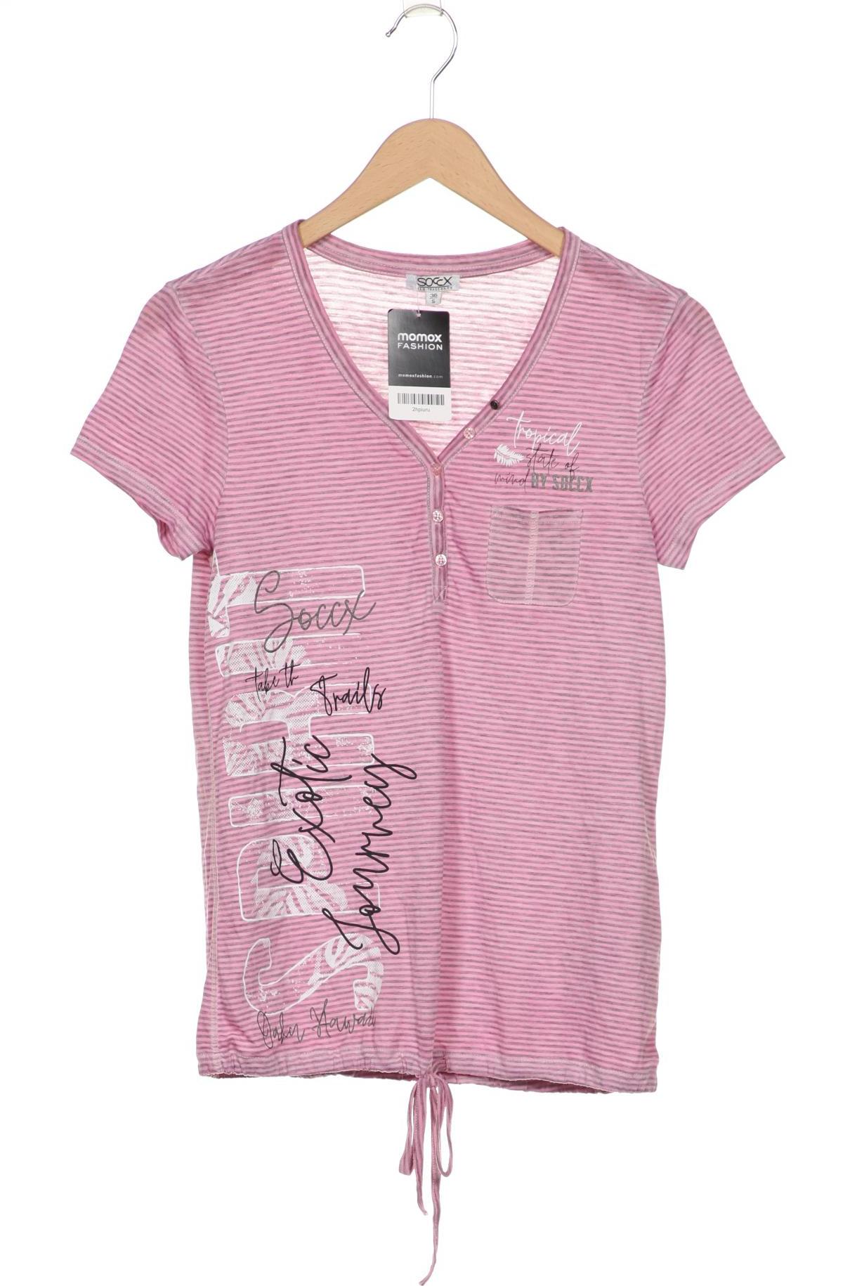 Soccx Damen T-Shirt, pink, Gr. 36 von SOCCX