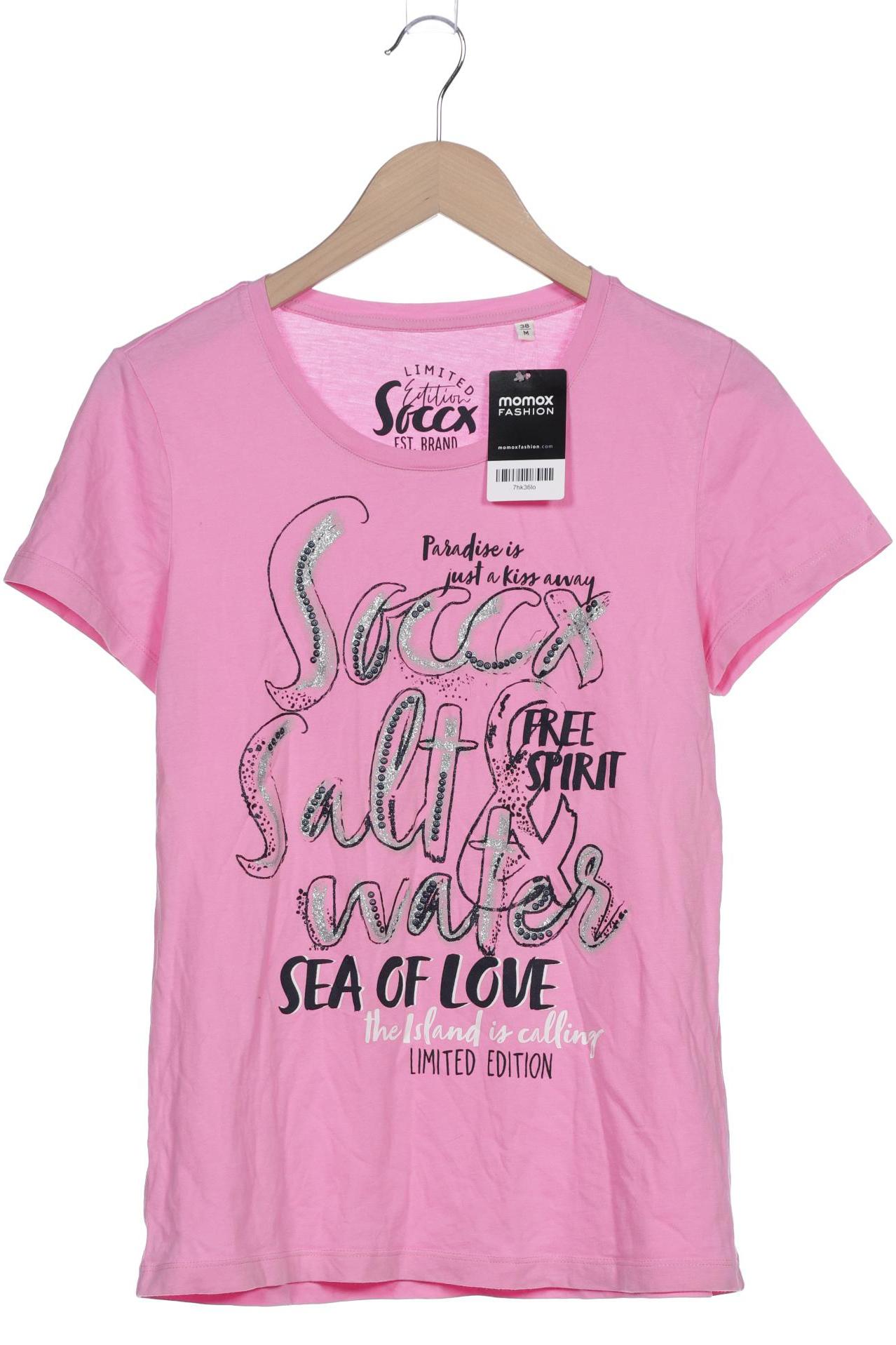 Soccx Damen T-Shirt, pink, Gr. 38 von SOCCX