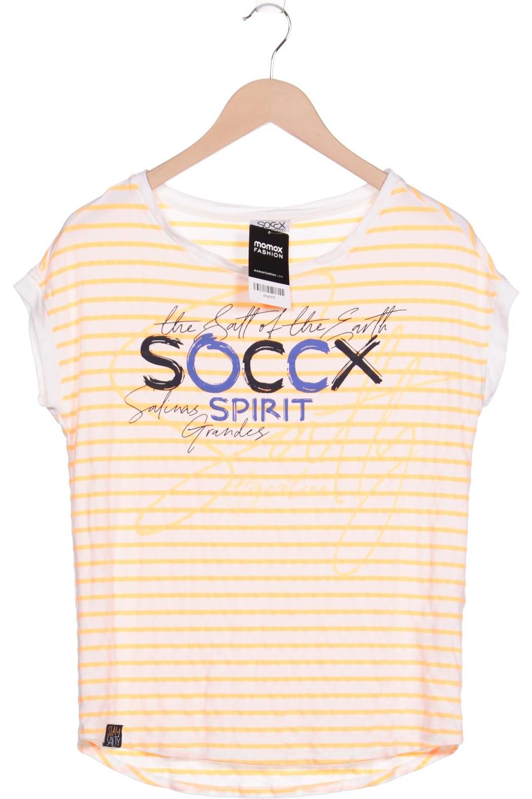 Soccx Damen T-Shirt, weiß, Gr. 38 von SOCCX