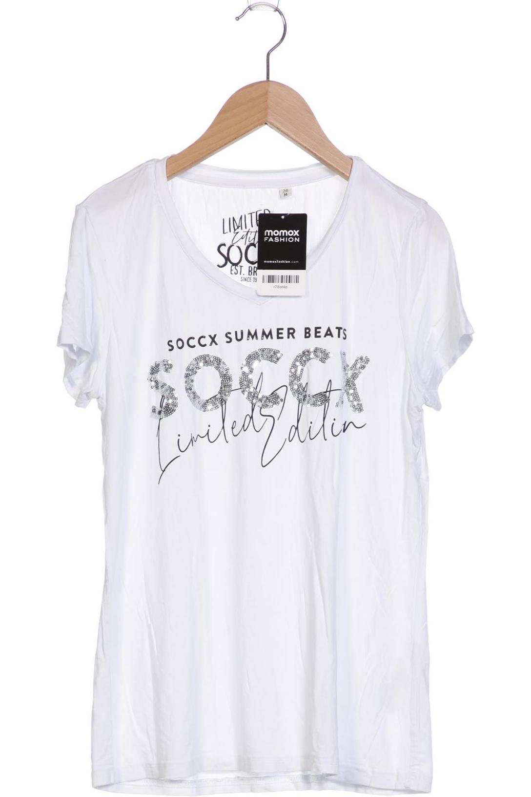 Soccx Damen T-Shirt, weiß, Gr. 38 von SOCCX