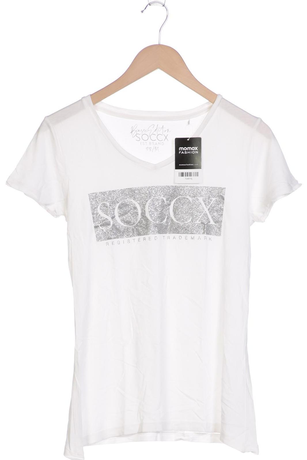 Soccx Damen T-Shirt, weiß, Gr. 38 von SOCCX