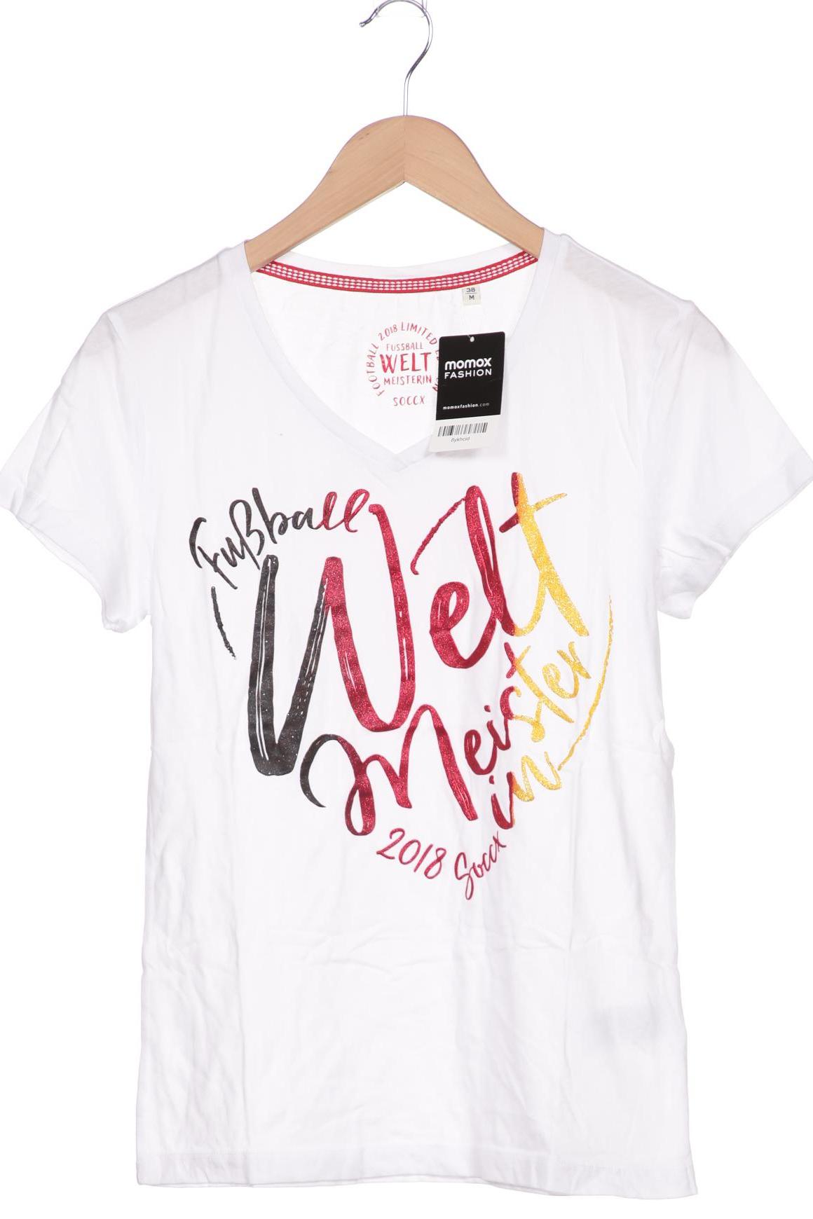 Soccx Damen T-Shirt, weiß, Gr. 38 von SOCCX