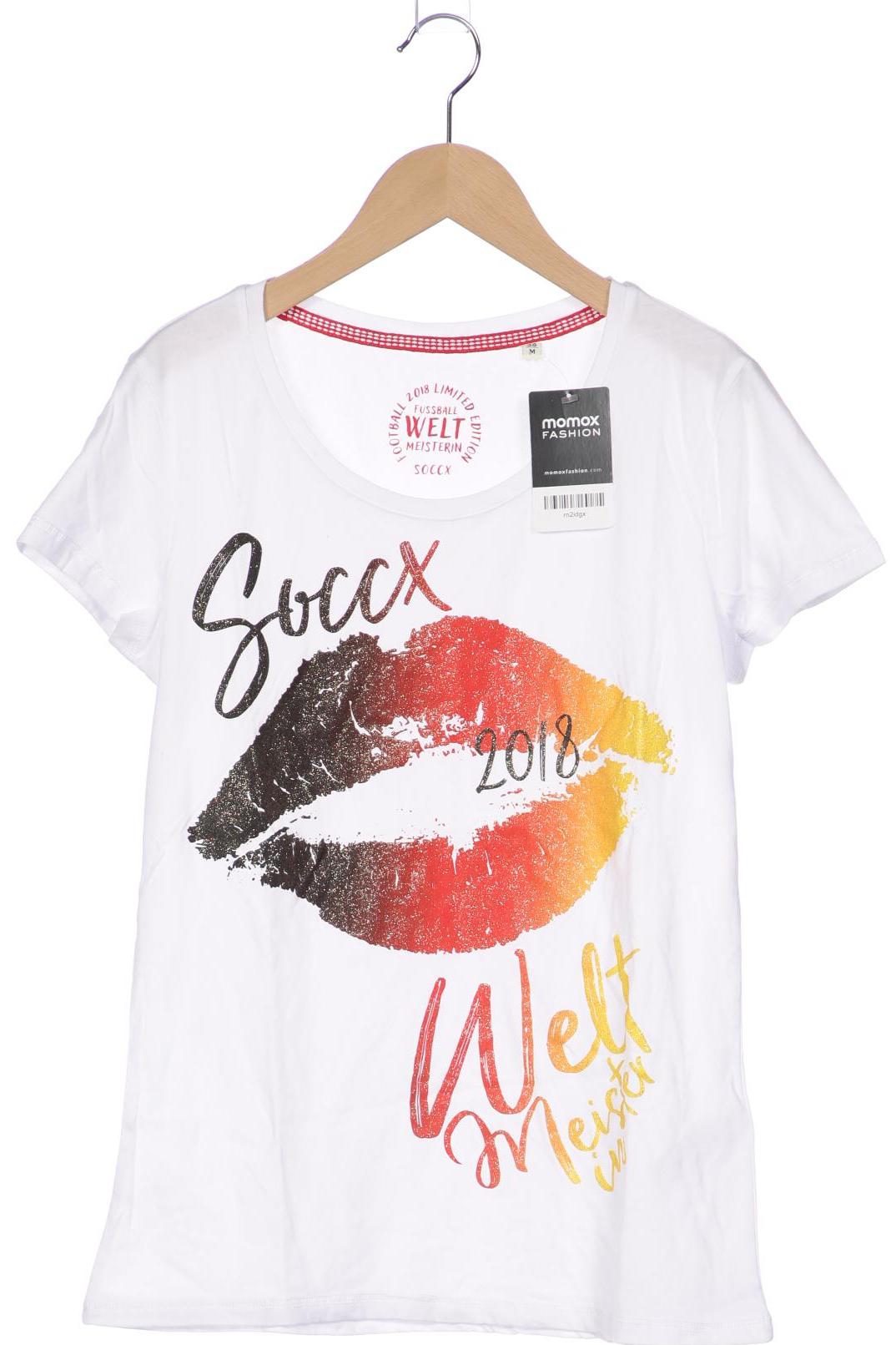 Soccx Damen T-Shirt, weiß, Gr. 38 von SOCCX