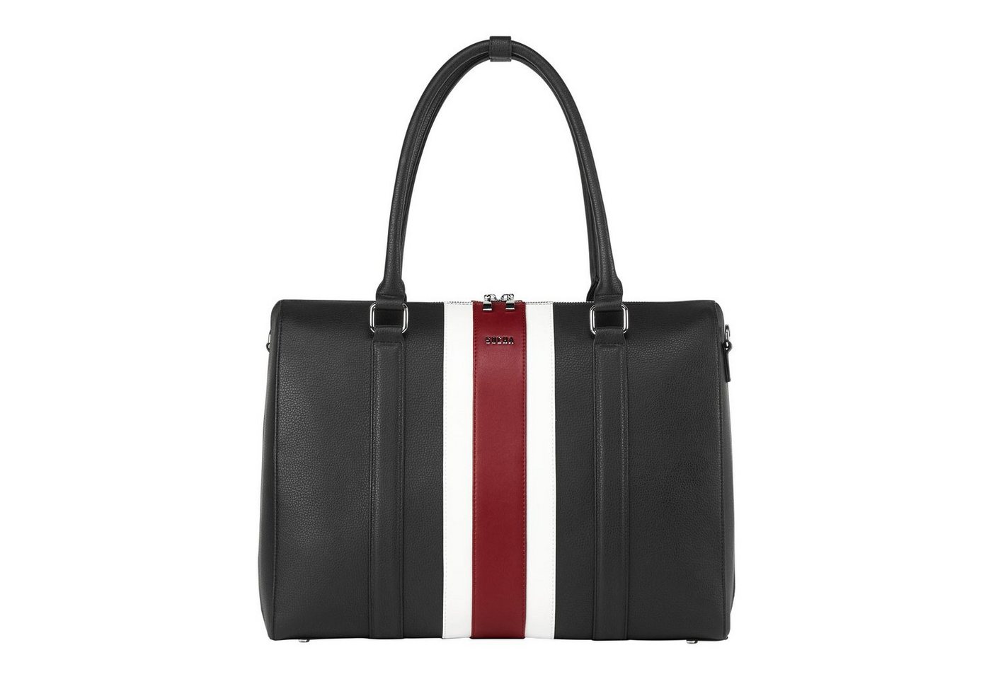 SOCHA Laptoptasche BB Red Stripe 15 Zoll, Businesstasche für Damen - herausnehmbares Laptopfach - extra leicht - Aktentasche mit Tragegurt von SOCHA