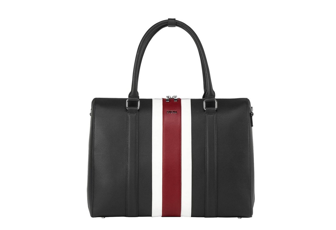 SOCHA Laptoptasche BB Red Stripe 17.3 Zoll, Businesstasche für Damen - herausnehmbares Laptopfach - extra leicht - Aktentasche mit Tragegurt von SOCHA