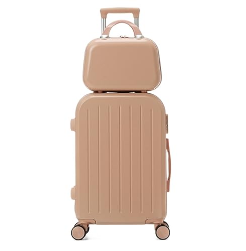 Reisekoffer Rollkoffer Koffer Trolley Gepäck-Hartschalenkoffer, Leichtes Passwort-Gepäck, Rollkoffer Für Herren Und Damen Koffer Gepäck (Color : E, Size : 22inch) von SOCUY