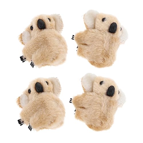 SOESFOUFU 4 Stück Koala Plüsch Haare Kawaii Zubehör Haarklammern Kawaii Haarspangen Koala Clip Mädchen Haarspangen Ästhetische Haar Accessoires Haarspangen Für Mädchen Kinder von SOESFOUFU