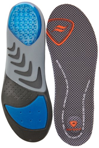 Sofsole Airr Orthotic, Herren Orthopädisch Einlegesohlen, Geleinlage mit Luftkissen-Fersendämpfung für höchsten Laufkomfort, Schwarz, 44-46 EU (11-12 UK) von Sof Sole