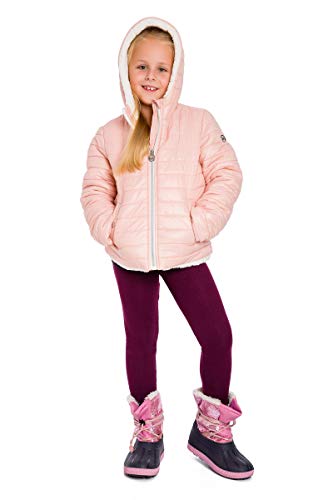 SOFTSAIL Thermoleggings Mädchen Gefütterte Winter-Leggings aus Baumwolle Kinder-Leggings, Pflaume 8 Jahre von SOFTSAIL