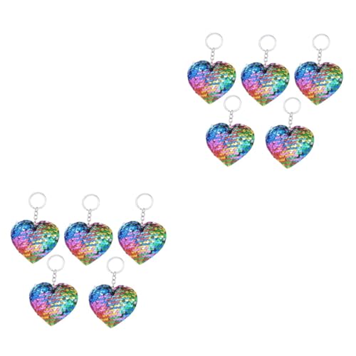 SOIMISS 10stücke Teiliges Herzförmiges Schlüsselanhänger Glänzende Für Taschen Rucksäcke Kreative Dekoration Für Geburtstagsfeiern Valentinstag Muttertag Mehr Farbenfroh SOIMISS 10stücke Teiliges Herzförmiges Schlüsselanhänger Glänzende Für Taschen Rucksäcke Kreative Dekoration Für Geburtstagsfeiern Valentinstag Muttertag Mehr Farbenfroh von SOIMISS