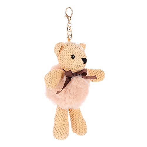 SOIMISS 1Stk Schlüsselanhänger Kinder schlüsselbund beschwertes Kuscheltier Keychain Mini-Kuschelbären Plüschpuppe Plüschbär-Anhänger Schlüsselhalter Nachahmung von Rex-Kaninchenfell Khaki SOIMISS 1Stk Schlüsselanhänger Kinder schlüsselbund beschwertes Kuscheltier Keychain Mini-Kuschelbären Plüschpuppe Plüschbär-Anhänger Schlüsselhalter Nachahmung von Rex-Kaninchenfell Khaki von SOIMISS