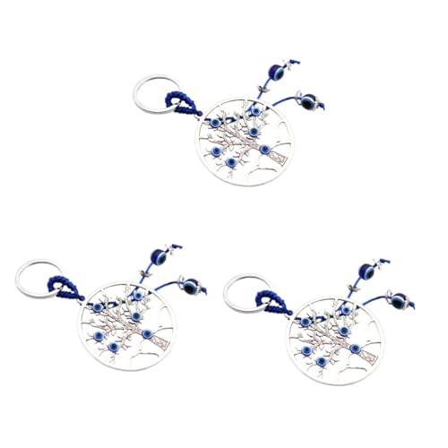 SOIMISS 3stücke Türkischer Blauer Auge Schlüsselanhänger Mit Lebensbaum Design Robuster Schlüsselring Multi-funktionspendant Für Taschen Und Dekoration SOIMISS 3stücke Türkischer Blauer Auge Schlüsselanhänger Mit Lebensbaum Design Robuster Schlüsselring Multi-funktionspendant Für Taschen Und Dekoration von SOIMISS