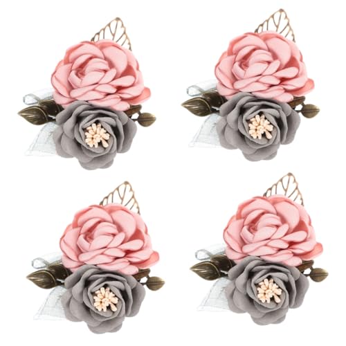 SOIMISS 4 Stück Haarspange mit Blumenbrosche geblümte Haarspangen Blumenkorsage Krawatte Revers hair toppers for women hair bows for women Brautbrosche künstliche hochzeitsblume Legierung SOIMISS 4 Stück Haarspange mit Blumenbrosche geblümte Haarspangen Blumenkorsage Krawatte Revers hair toppers for women hair bows for women Brautbrosche künstliche hochzeitsblume Legierung von SOIMISS