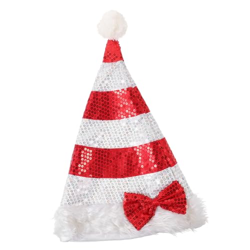 SOIMISS Santa Hat Mit Pailletten Und Plüsch Für Festliche Anlässe Weihnachtsmütze Für Erwachsene Für Partys Rollenspiele Und Familienfeiern SOIMISS Santa Hat Mit Pailletten Und Plüsch Für Festliche Anlässe Weihnachtsmütze Für Erwachsene Für Partys Rollenspiele Und Familienfeiern von SOIMISS