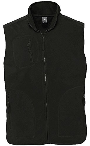 Sols - Norway - Unisex Fleece Weste , Black , 5XL Sols - Norway - Unisex Fleece Weste , Black , 5XL von SOL'S