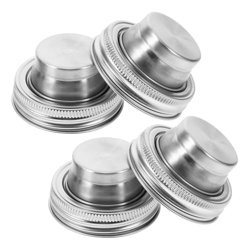 SOLUSTRE 4stücke -Deckel Für Einmachgläser Teiliges Dichtung Und Lagern Von Gewürzen Und Passend Für Standard-gläser SOLUSTRE 4stücke -Deckel Für Einmachgläser Teiliges Dichtung Und Lagern Von Gewürzen Und Passend Für Standard-gläser von SOLUSTRE