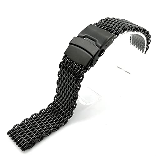 SOMKB Milanaise-Hai-Mesh-Armband für Breitling Seiko OMG Armband, 20 mm, 22 mm, Edelstahl, 18 mm, Achat von SOMKB