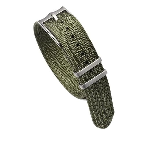 SOMKB Nato-Zulu-Uhrenarmband, 20 mm, 22 mm, Premium-Qualität, Nylon, Ersatz-Uhrenarmband für Tudor-Armband, Dornschließe, 20 mm, Achat von SOMKB