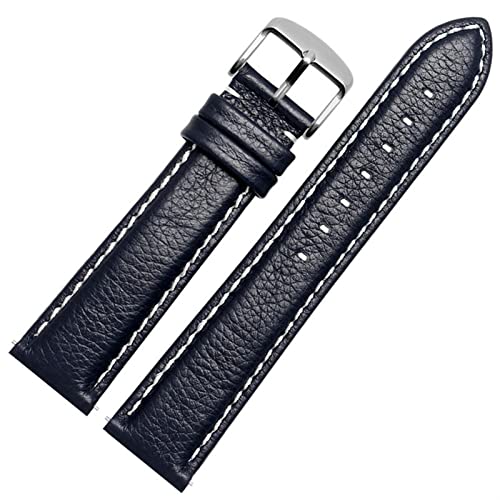 SOMKB Uhrenarmband aus echtem Leder für Ticwatch 2 Uhrenarmbänder, 20 mm, Schnellverschlussstifte, 18 mm, Achat von SOMKB