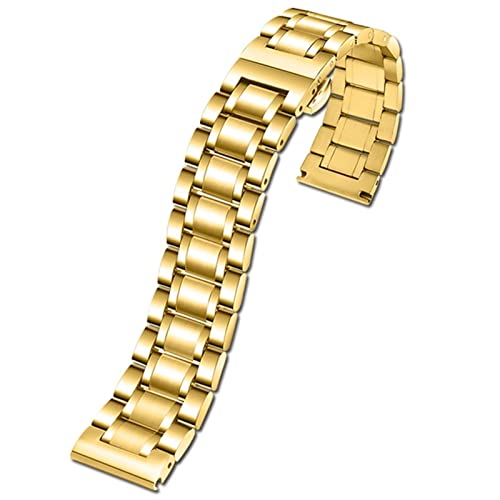 SOMKB Uhrenarmband für Diesel DZ7333 DZ4344, großes Zifferblatt, Herren-Metall-Edelstahl-Uhrenarmband, goldfarbenes Armband, 24 mm, 26 mm, 28 mm, 24 mm, Achat von SOMKB