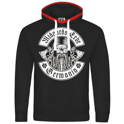 Herren Kapuzenpullover Walhalla Midgards Erbe Germania Wikinger wotan Odin Rune von SONS OF ODIN