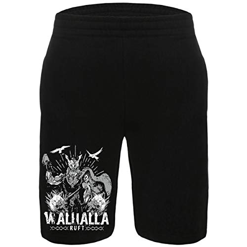 Herren Kurze Hose Shorts Walhalla Ruft Odin Allvater Wotan halblang von SONS OF ODIN