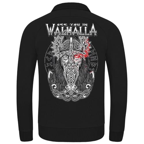 Herren Sweatjacke Odins Auge Walhalla wikinger odin wotan von SONS OF ODIN