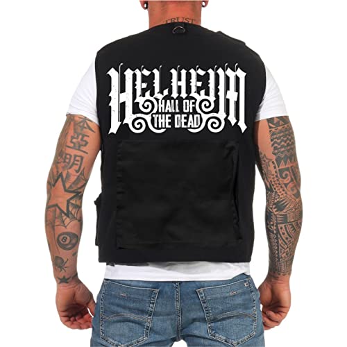 Herren Weste mit vielen Taschen Helheim Hall of the Dead vikings nordic Wikinger von SONS OF ODIN