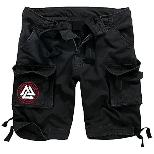 SONS OF ODIN Herren Armee Kurze Hosen Shorts Nordische Welt Walhalla Runen Valknut Nordic von SONS OF ODIN