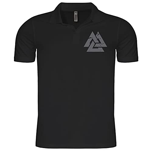 SONS OF ODIN Herren Poloshirt Polohemd Northside No Lives Matter (mit Rückendruck) von SONS OF ODIN